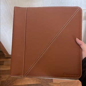 Atlantic Tan Leather CD binder